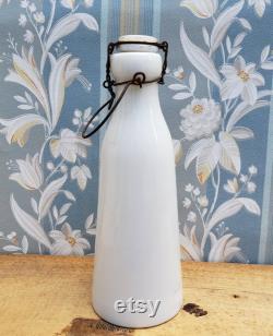 French Opaline Glass Milk Bottle