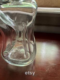 French Vintage GlassCrystal Carafe or Decanter