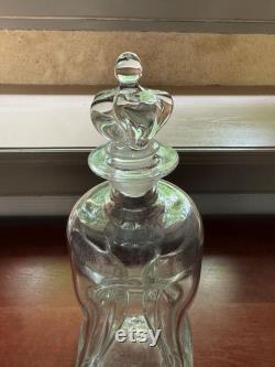 French Vintage GlassCrystal Carafe or Decanter