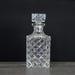 French Vintage Crystal Whiskey Decanter, Alcohol Decanter, Crystal Diamand Cut Decor.