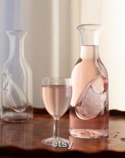 GREAT Mother's Day Gift Hand-blown glass carafe with Ice Reservoir great for Pastis, Absinthe, Rosé, White Wines and more Ships free to US