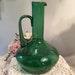 Green Blown Glass Carafe Bottle Futuro Anteriore From Italy Empoli Region 1960 S