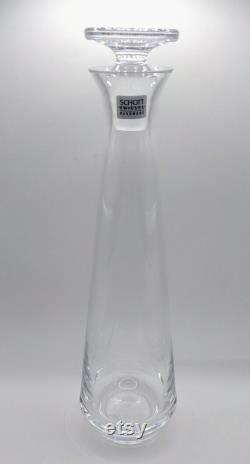 Glass Carafe Vintage Bar Wine Decanter Wedding Gift. Schott Zwiesel. Brand New.