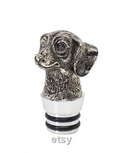 Glass carafe dog H 26 cm