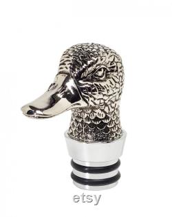 Glass carafe duck H 26 cm