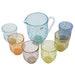 Glassofvenice Murano Glass Decanter Set Serenissima Carafe And Six Glasses