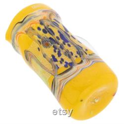 GlassOfVenice Murano Glass Modern Art Carafe Yellow