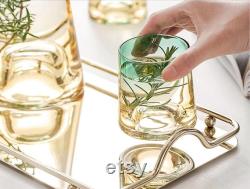 Green and Yellow Carafe Set with Tray