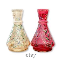 Hand-Enameled Carafes, Red and White Wines