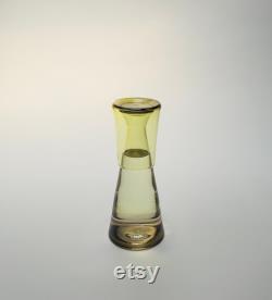 Handblown Bedside Carafe, Olive Green