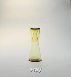 Handblown Bedside Carafe, Olive Green