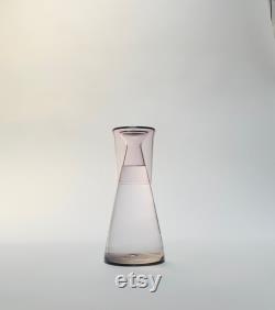 Handblown Bedside Carafe, Rose Gold