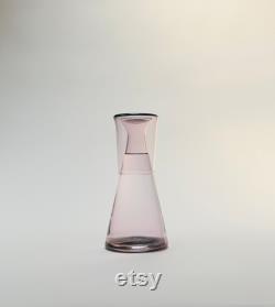 Handblown Bedside Carafe, Rose Gold