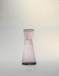 Handblown Bedside Carafe, Rose Gold