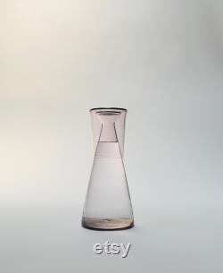 Handblown Bedside Carafe, Rose Gold