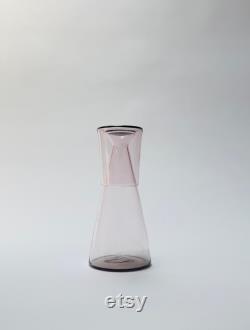 Handblown Bedside Carafe, Rose Gold