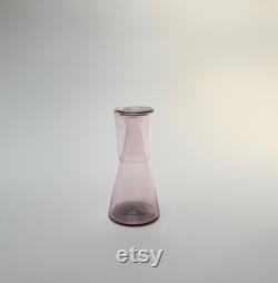 Handblown Bedside Carafe, Rose Gold