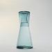 Handblown Bedside Carafe, Steel Blue