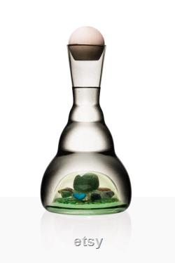 Handcrafted Carafe '' Anahata Heart chakra '' Bohemian Crystal Water Harmonizer, powered by intention and energy.