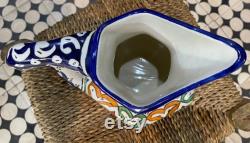 Handmade Moroccan ceramic carafe, Moroccan ceramics pitcher handmade ceramics pitcher