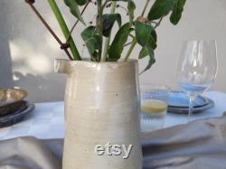 Handmade carafe, Ceramic vase, Rustic Jug