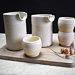 Handmade Stoneware Ceramic Carafe Set With Matte White Glaze Pottery, Cups, Pourer, Jug, Wine, Water, Dinnerware, Tableware, Modern Design