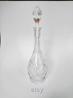 High Art Decé Carafe Crystal 1930's Solid Cut Glass Carafe Crystal Carafe carafe crystal carafe