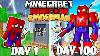 I Survived 100 Days As Spiderman In Hardcore Minecraft