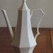 Interpace Japan Independence White Pattern Ironstone Tall 6 Cup Coffee Pot With Lid
