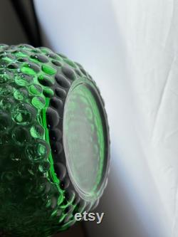 Italian Green 'Genie' Decanter 1970s Empoli Glass