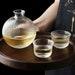 Japanese Sake Set Wine Decanter Carafe Sake Decanter Wine Decanter Set Carafe Set Barware Champagne Gold Clear Gold Rim