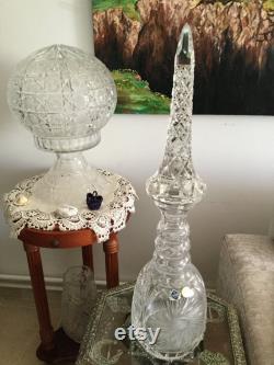 Large Boho Crystal Balustre carafe