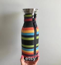Limited Edition Eva Solo Refrigerator Carafe with Leather Jacket in Flavored Leather Pattern Danish High End Design