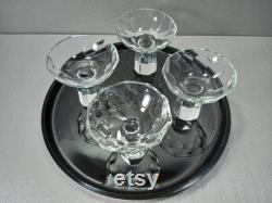 Liqueur Glasses Rock Crystal Set of 4 Crystal Glass Tablets