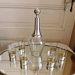 Louis Coignet Service With Carafe Liqueur And Six Glasses Crystal Mount Solid Silver And Vermeil 1893 1928 French Service