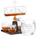 Murrano Decanter Set With Whiskey Glasses Personalised Whiskey Glasses 1000 Ml Whiskey Decanter, 300 Ml Whiskey Glasses Master