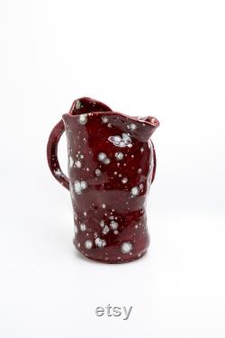 Magic Cherry Burgundy Ceramic Carafe or Vase I Modern Decoration I Table Decoration I Handmade Pottery I Modern Pottery I Pottery Gift