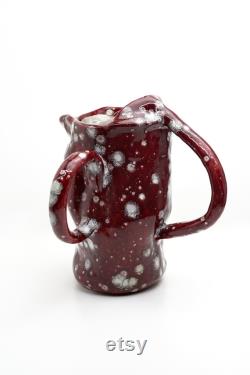 Magic Cherry Burgundy Ceramic Carafe or Vase I Modern Decoration I Table Decoration I Handmade Pottery I Modern Pottery I Pottery Gift