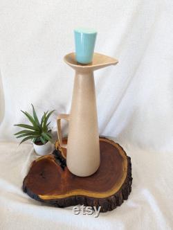 Metlox California Pottery 1950's Navajo Carafe with Original Corked Stopper 1 Small Chip Elegant Carafe Vintage 5 1 2 x 17 1 2