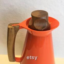 Mid-Century Carafe with Teak Accents