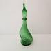 Mid-century Italian Empoli Glass, Empoli Verde Duck Carafe With Plugs From The 60s