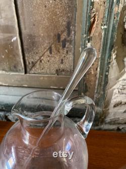 Mid century glassware Danish modern carafe mid century barware