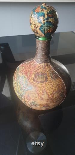 Monarch World Map Decanter- Hand Made in Italy