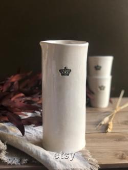 New crown carafe pourer handmade ceramics Rebecca collection (made to order)