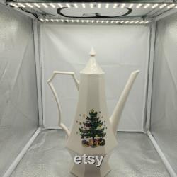 Nikko Christmas Ceramic Coffee Pot