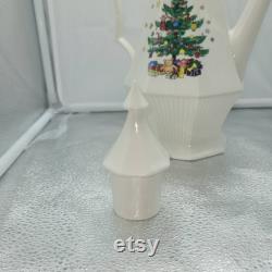 Nikko Christmas Ceramic Coffee Pot