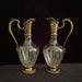 Odiot, France, Pair Crystal Carafes With Silver