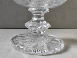 Old carafe with french crystal ewer wine from Lorraine blown and cut by hand new in box