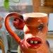 Orange Crush Lip Carafe Ceramics Pottery Gift Ideas Home Decor Accent Pieces