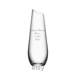 Orrefors Enjoy Personalized 27oz Crystal Carafe Custom Engraved Glass Vase Style Carafe for Water, Wine, Juice, Flowers